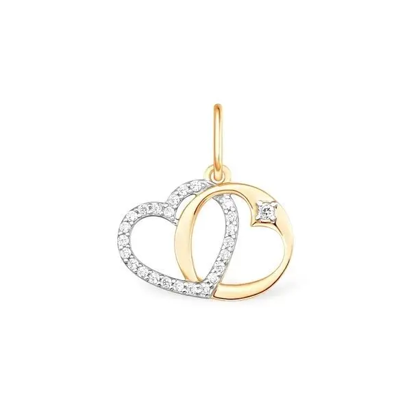 Подвеска декоративная из красного золота