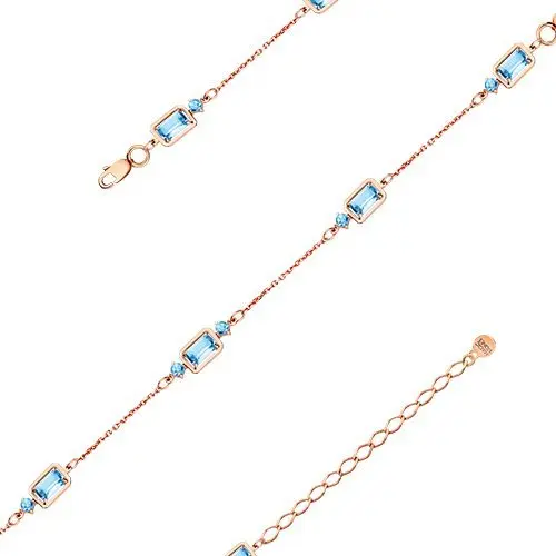 Браслет декоративный из красного золота