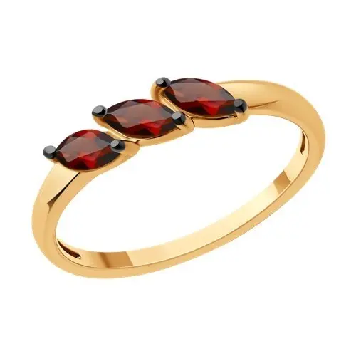 Кольцо декоративное из красного золота