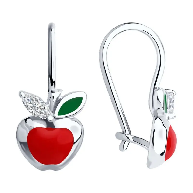 Серьги детские из серебра