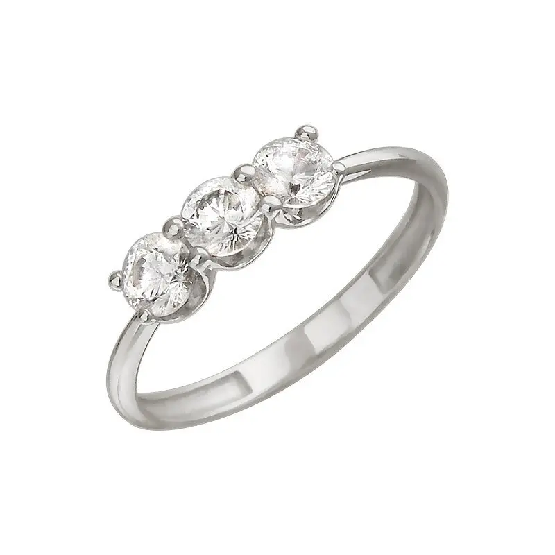 Кольцо декоративное из белого золота