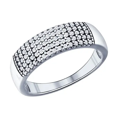 Кольцо декоративное из серебра