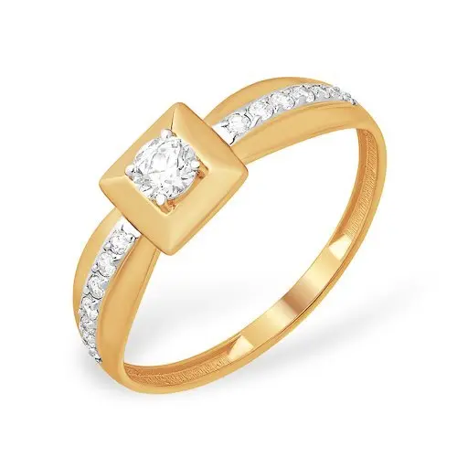 Кольцо декоративное из красного золота