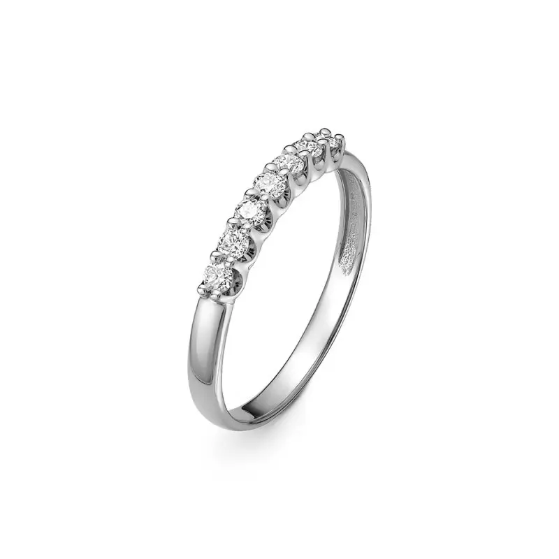 Кольцо декоративное из белого золота