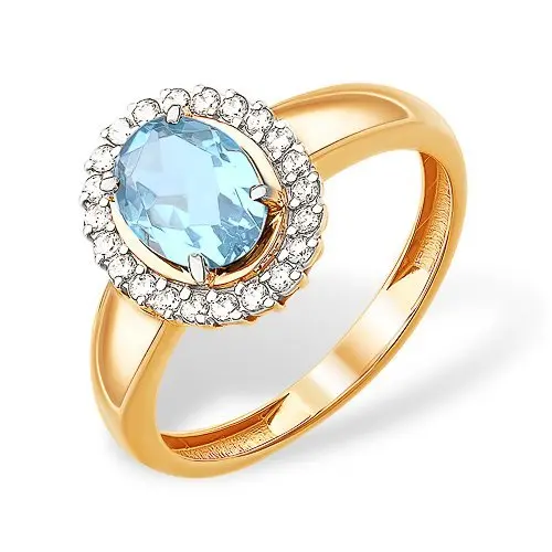 Кольцо декоративное из красного золота