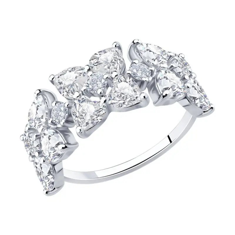 Кольцо декоративное из серебра