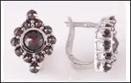 Серьги с английским замком из серебра