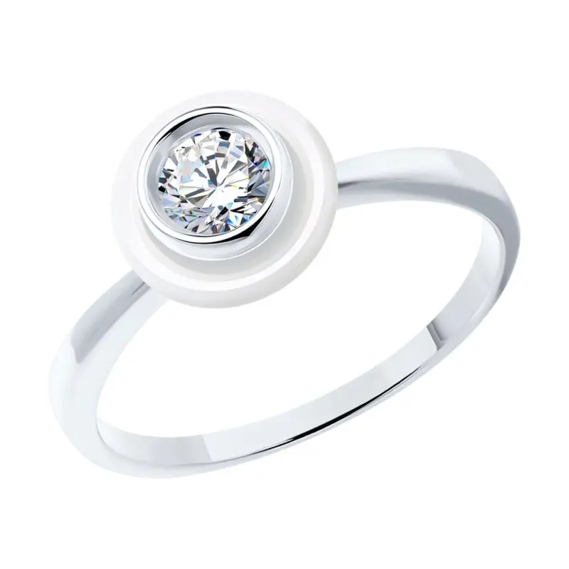 Кольцо декоративное из серебра