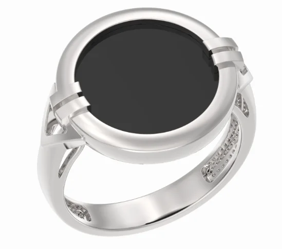 Кольцо декоративное из серебра