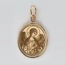 Подвеска икона из красного золота