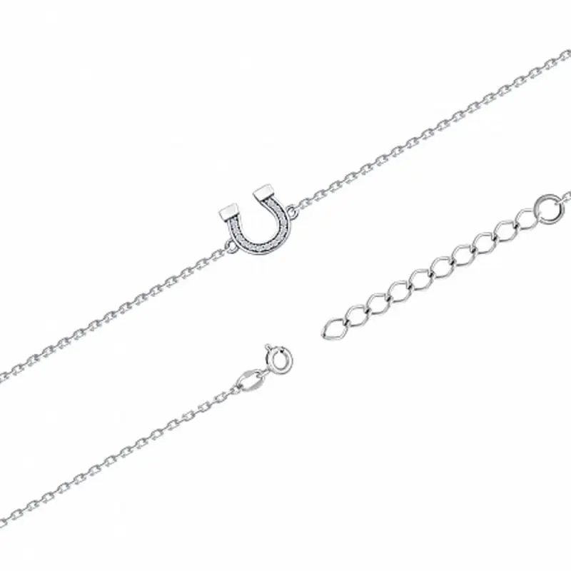 Браслет декоративный из серебра