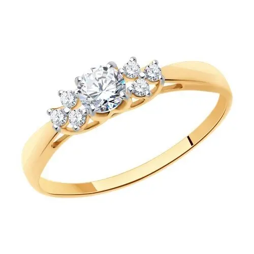 Кольцо декоративное из красного золота