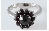 Кольцо декоративное из серебра