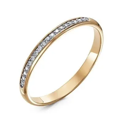 Кольцо декоративное из комбинированного золота