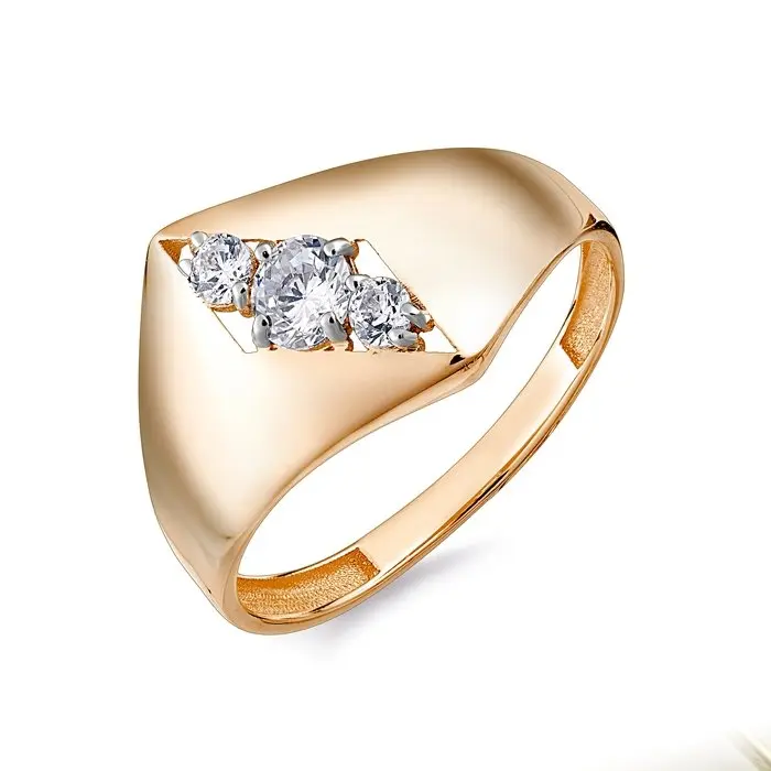 Кольцо декоративное из красного золота