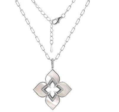 Цепь колье из серебра