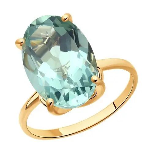 Кольцо декоративное из красного золота