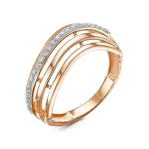 Кольцо декоративное из красного золота