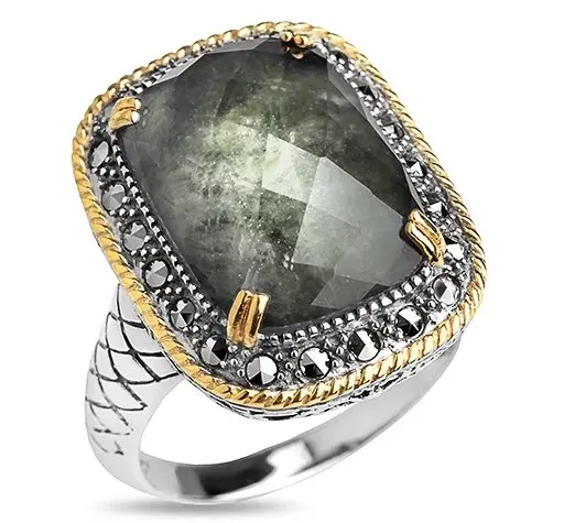 Кольцо декоративное из серебра