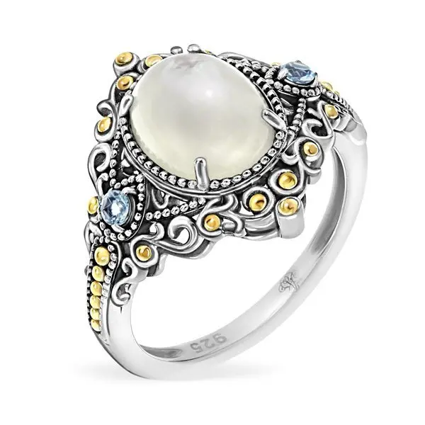 Кольцо декоративное из серебра