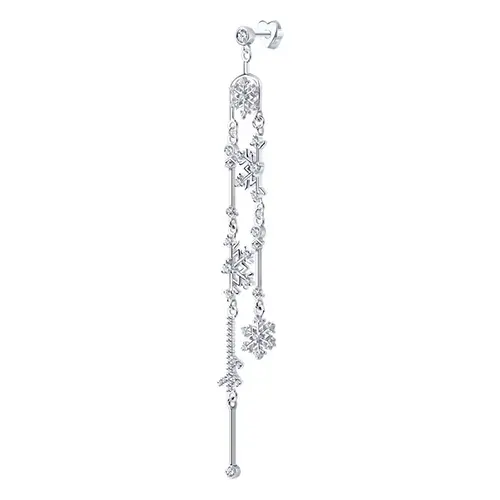 Серьги одиночные из серебра