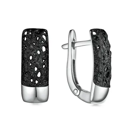 Серьги с английским замком из серебра