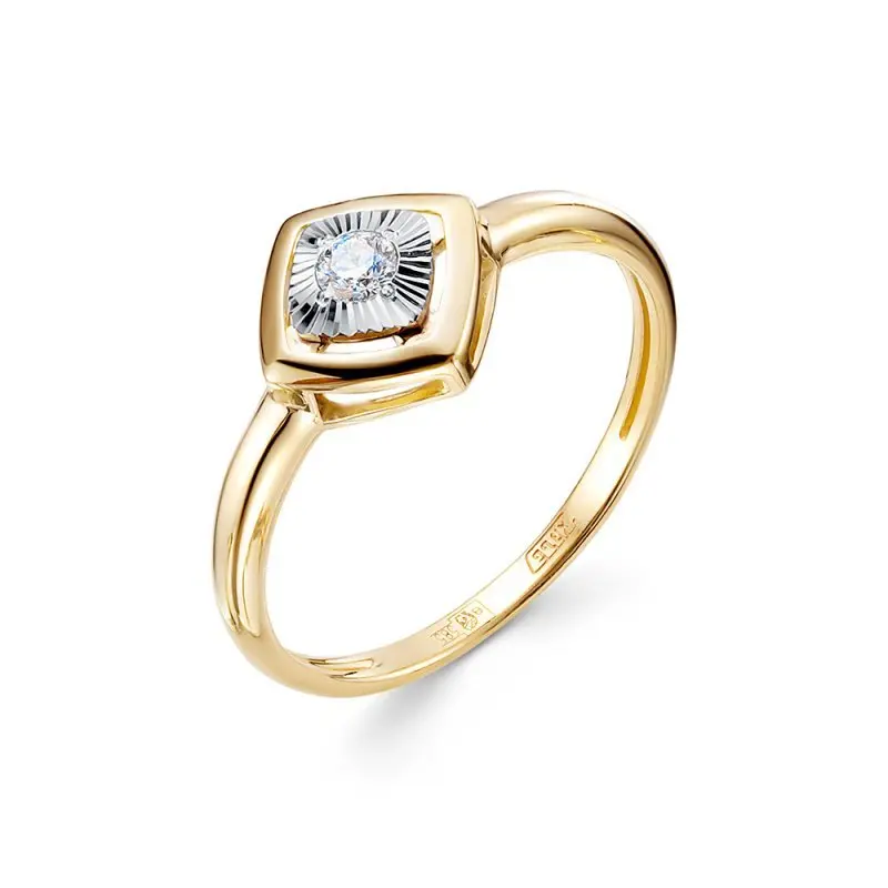 Кольцо декоративное из красного золота