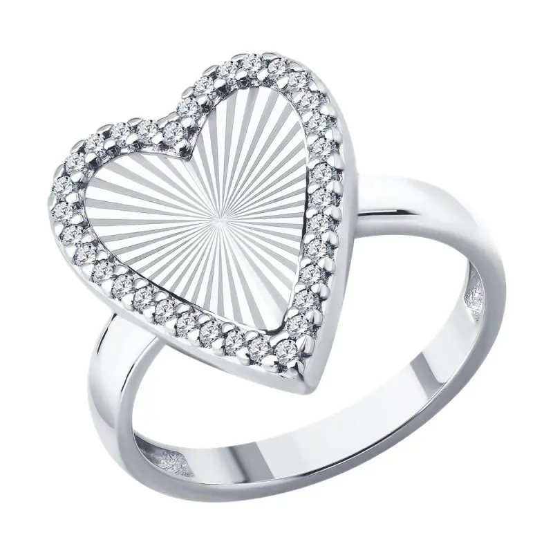 Кольцо декоративное из серебра