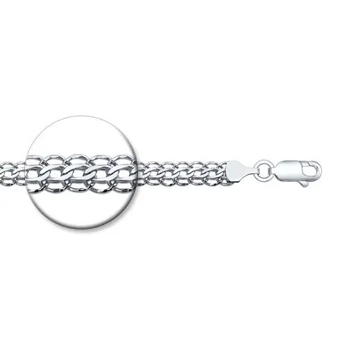 Браслет цепочный из серебра