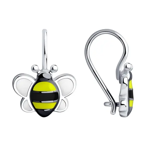 Серьги детские из серебра