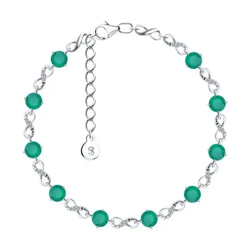 Браслет декоративный из серебра