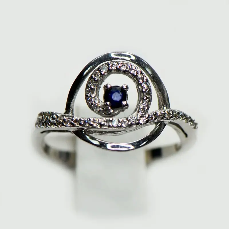 Кольцо декоративное из серебра