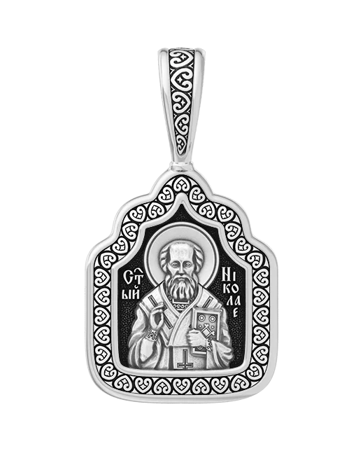 Подвеска икона из серебра