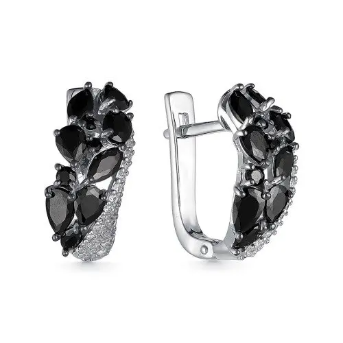 Серьги с английским замком из серебра