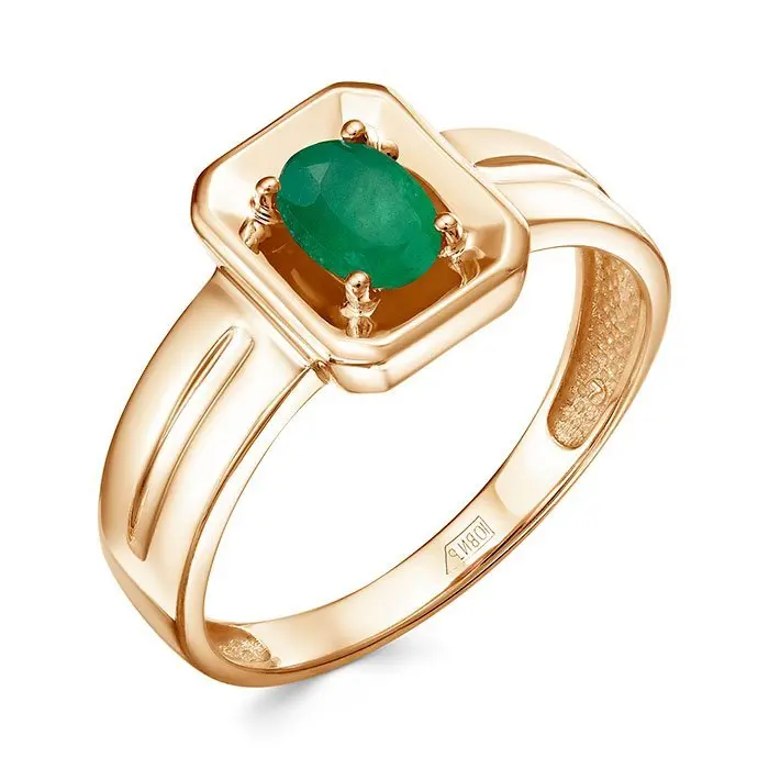 Кольцо декоративное из комбинированного золота