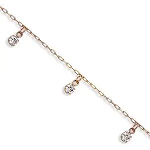 Браслет на ногу из красного золота