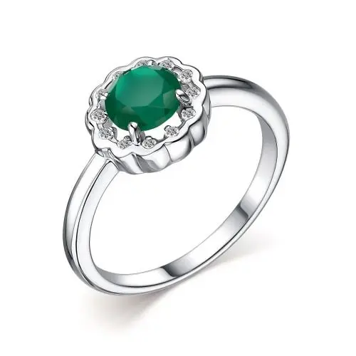 Кольцо декоративное из серебра