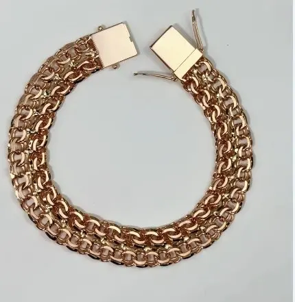 Браслет декоративный из красного золота