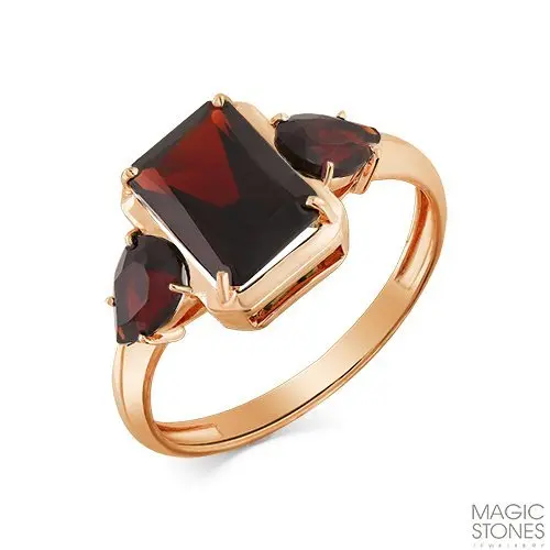 Кольцо декоративное из красного золота