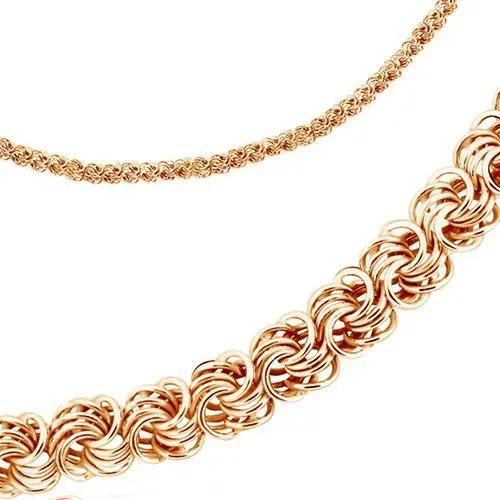 Цепь из красного золота