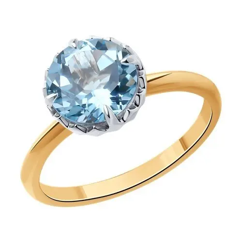 Кольцо декоративное из красного золота