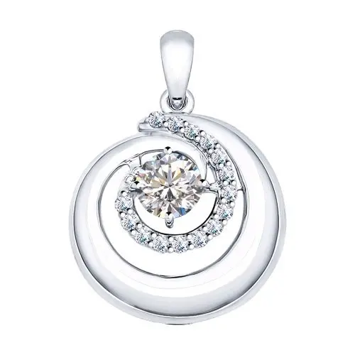 Подвеска декоративная из серебра