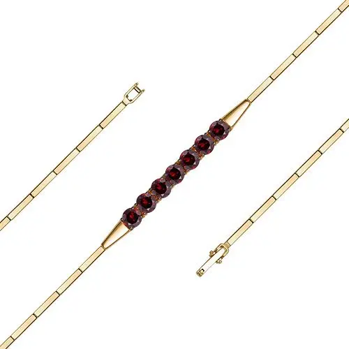 Браслет декоративный из красного золота