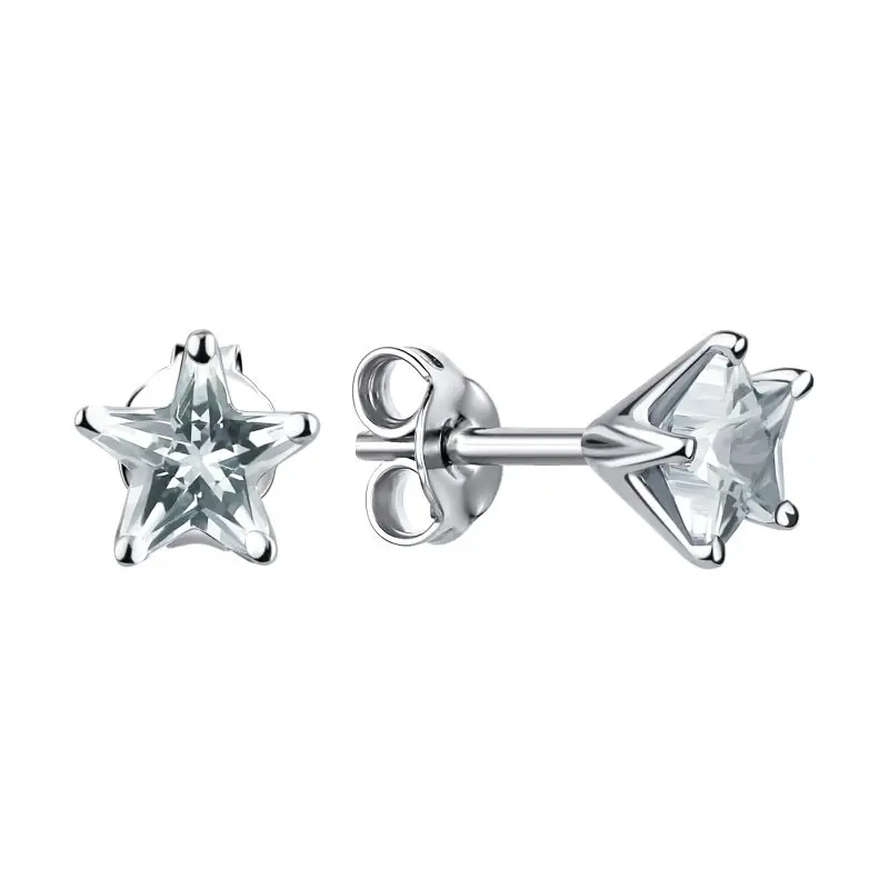 Серьги пуссеты из серебра