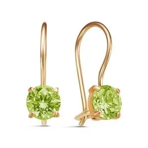 Серьги детские из красного золота