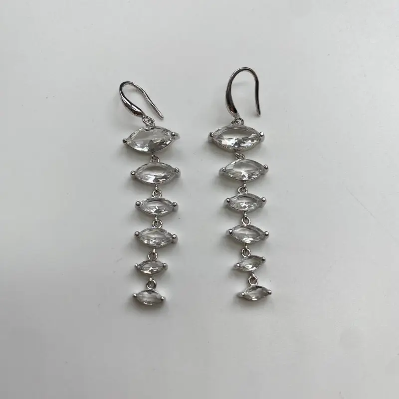 Серьги петельки из серебра