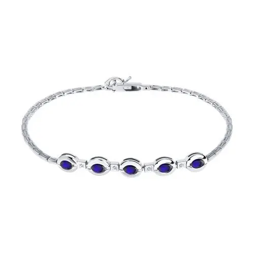 Браслет декоративный из белого золота