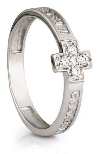 Кольцо православное из серебра