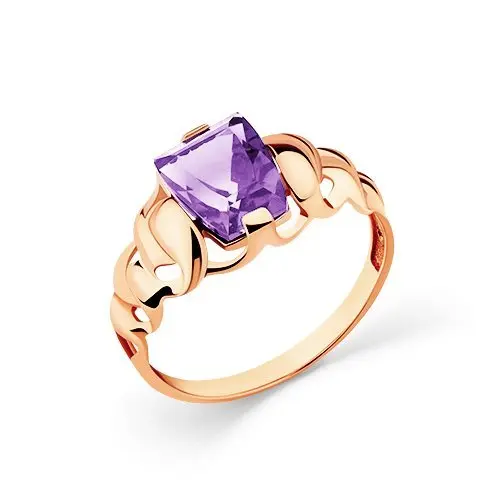 Кольцо декоративное из красного золота