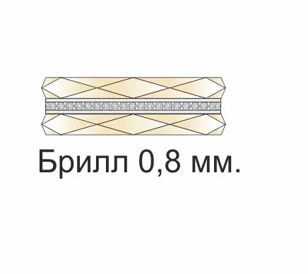 Кольцо декоративное из комбинированного золота